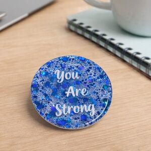 Inspirational Blue Magnet Decor